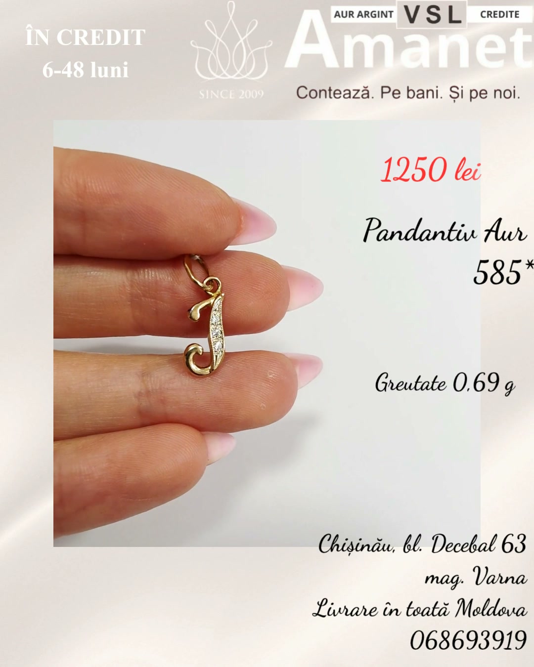 Pandantiv Aur 585*
