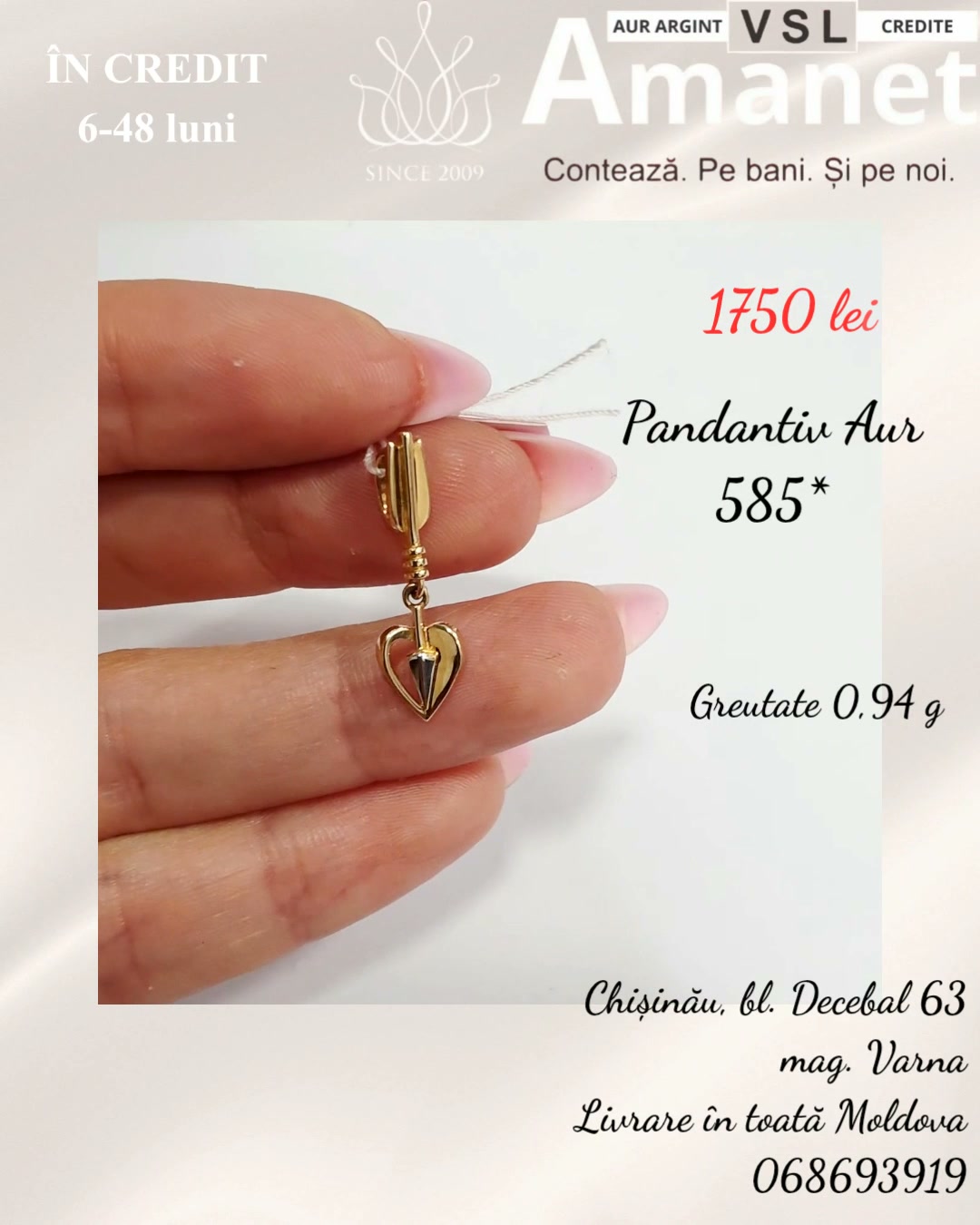 Pandantiv Aur 585*