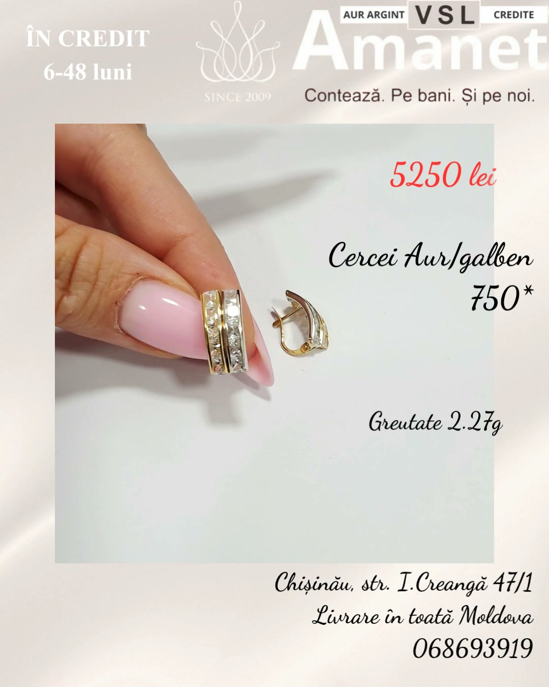 Cercei Aur 585*