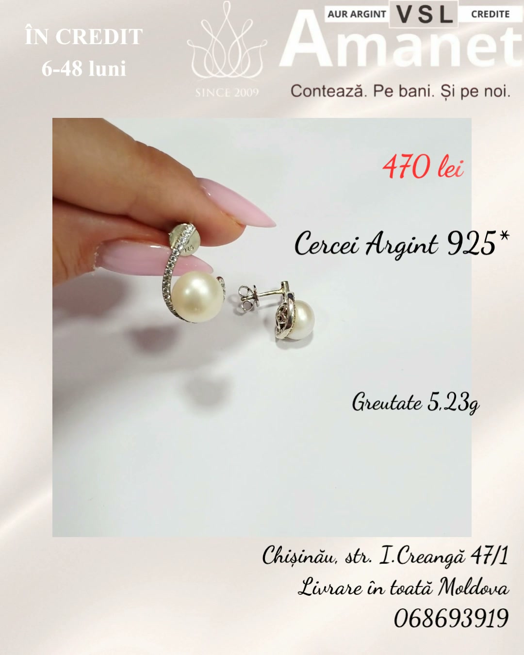 Cercei Argint 925*