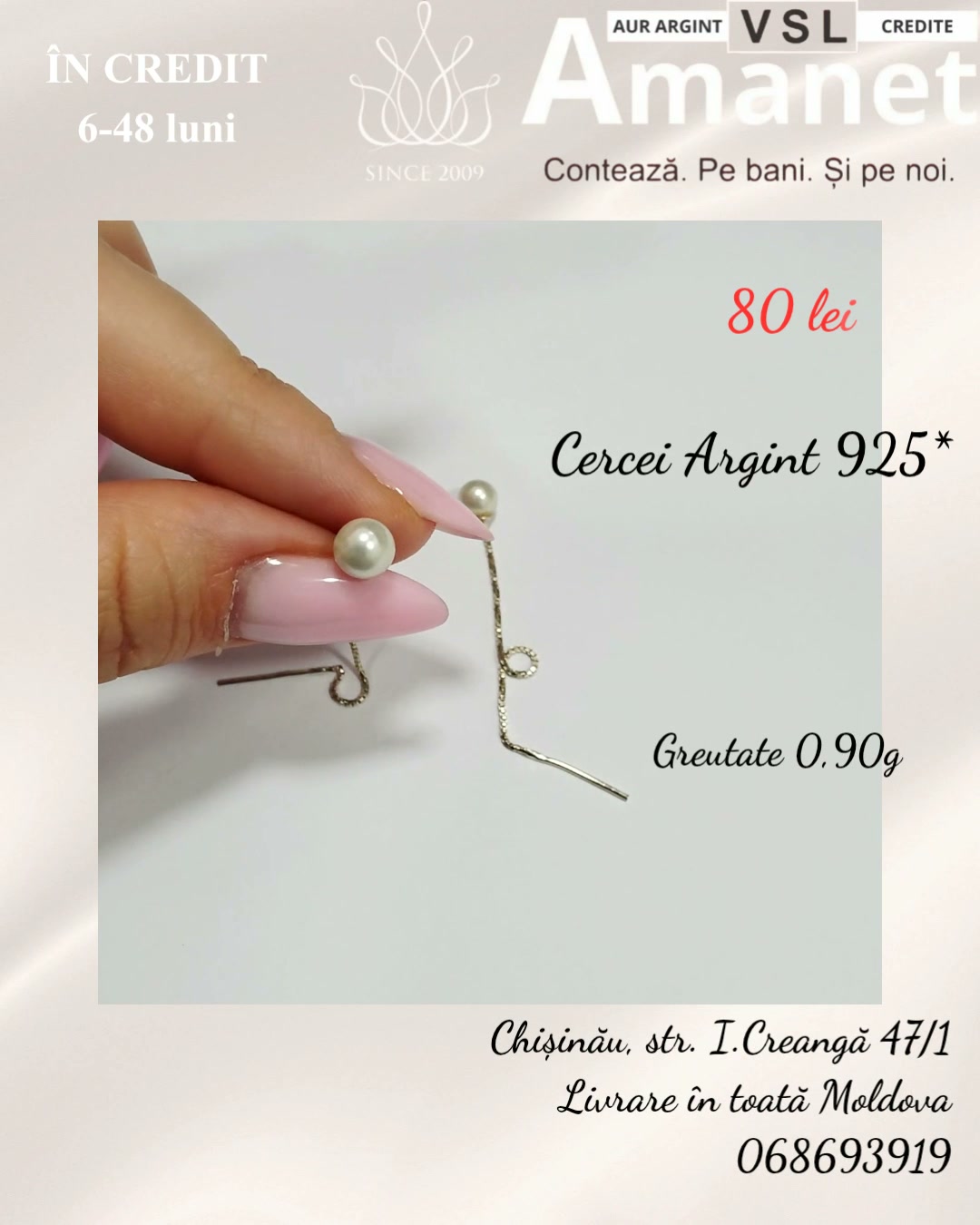 Cercei Argint 925*
