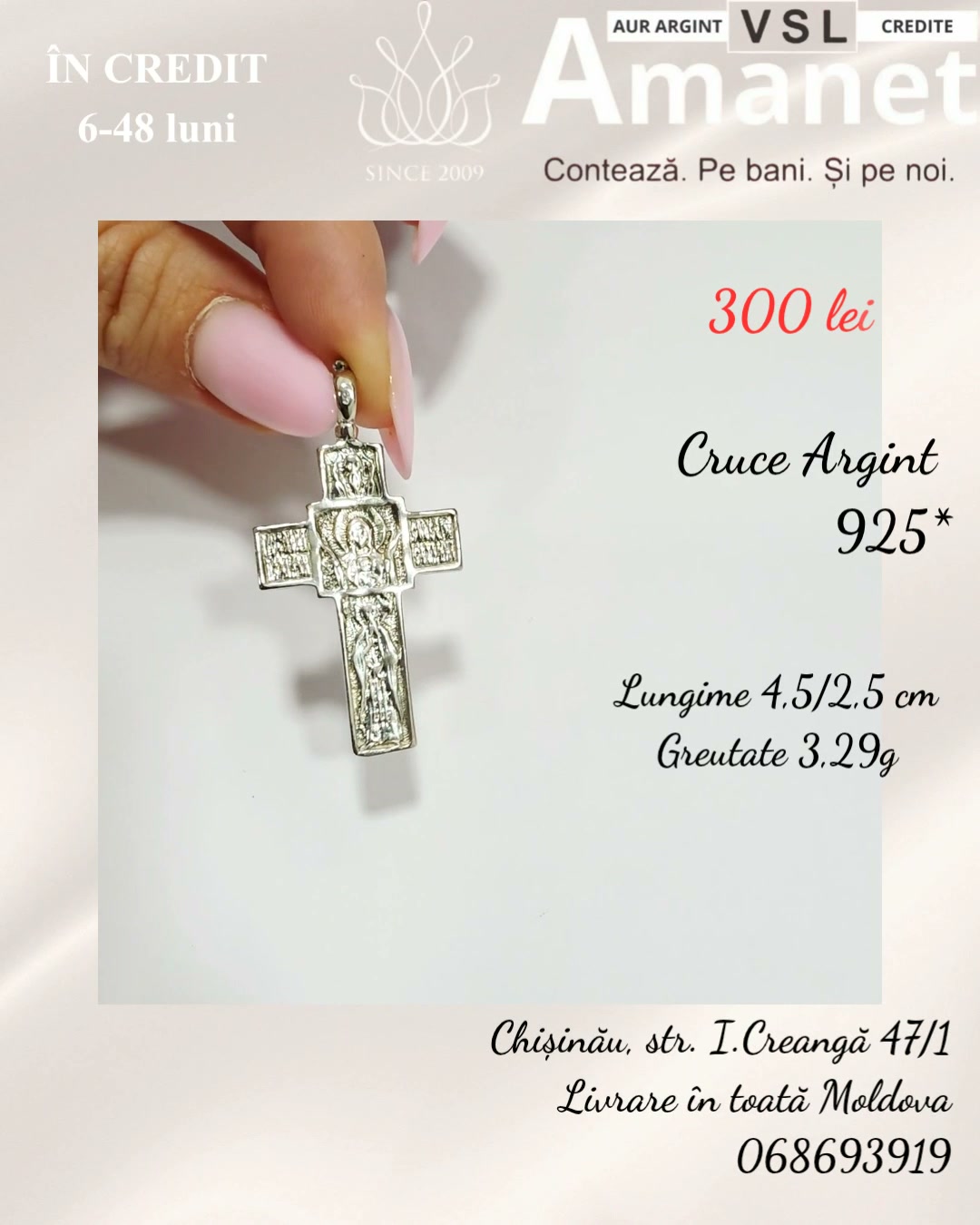 Cruce Argint 925*