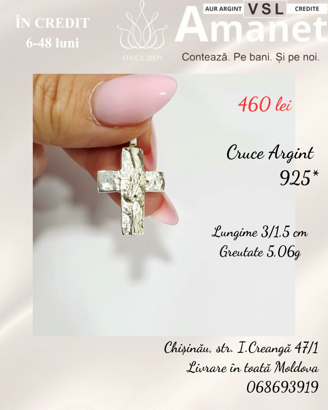 Cruce Argint 925*