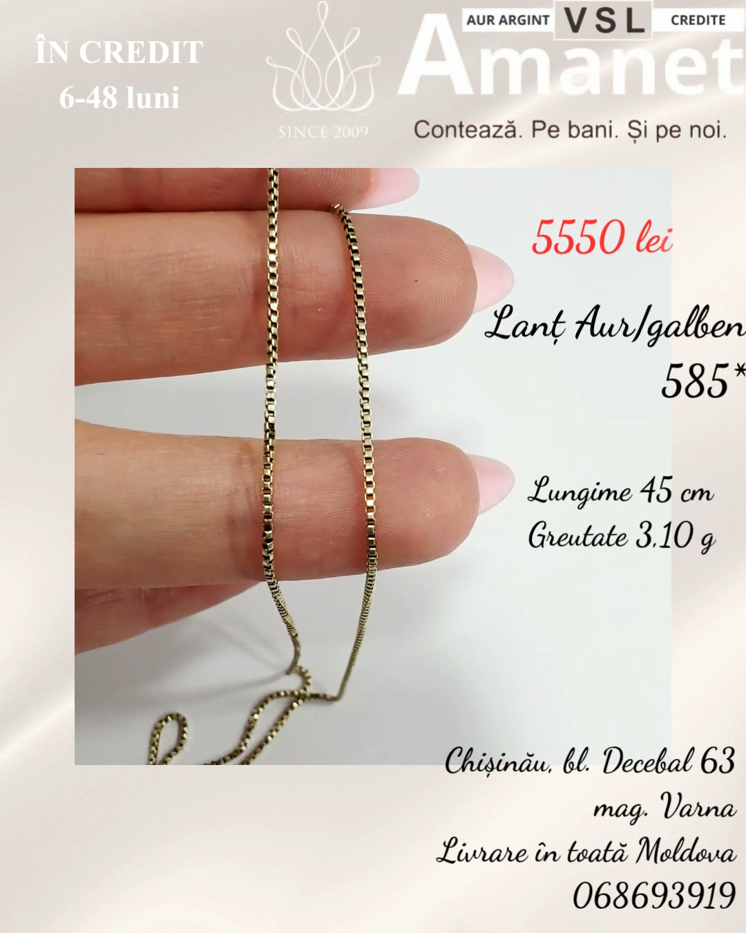 Lanț Aur 585*