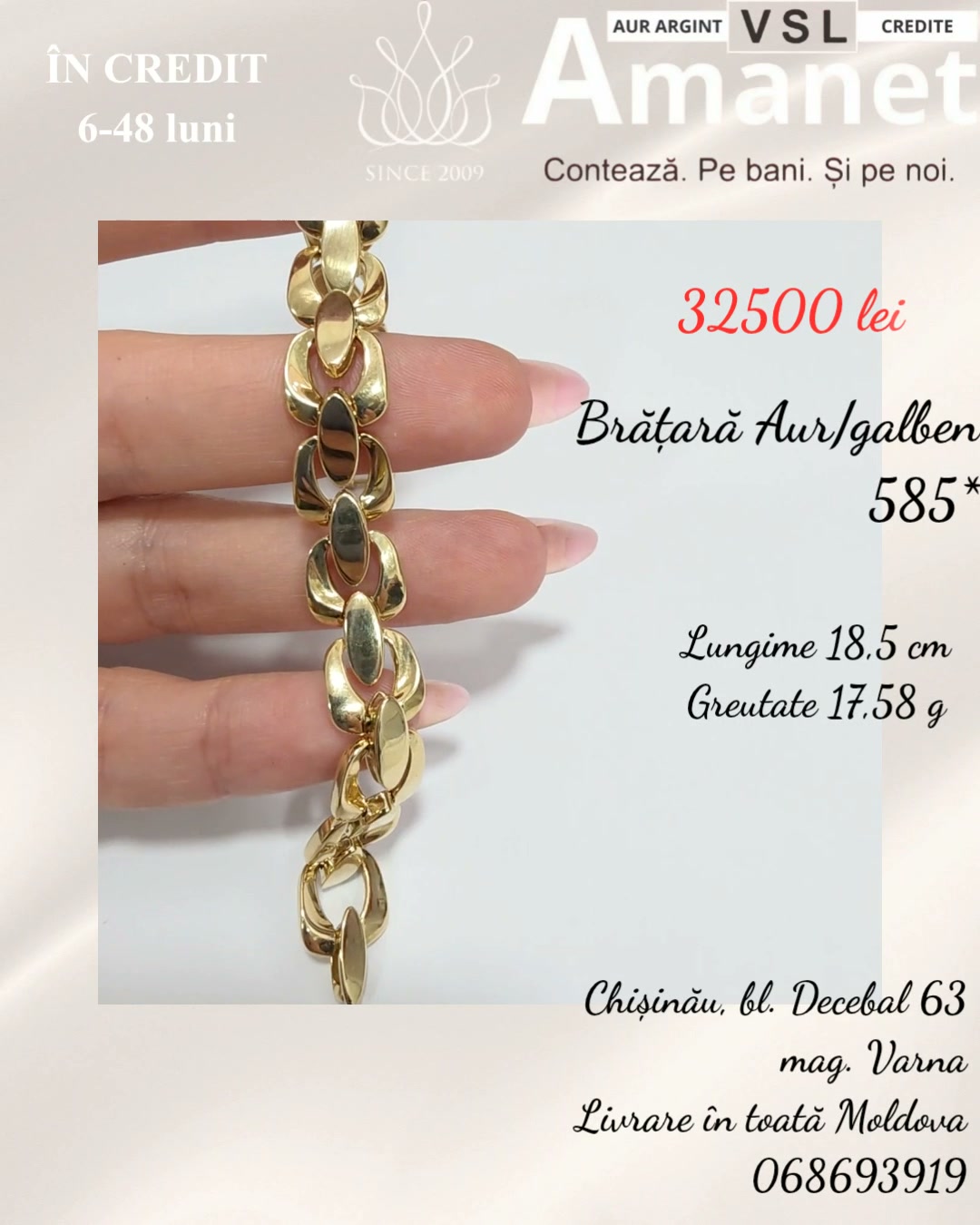 Brățară Aur 585*
