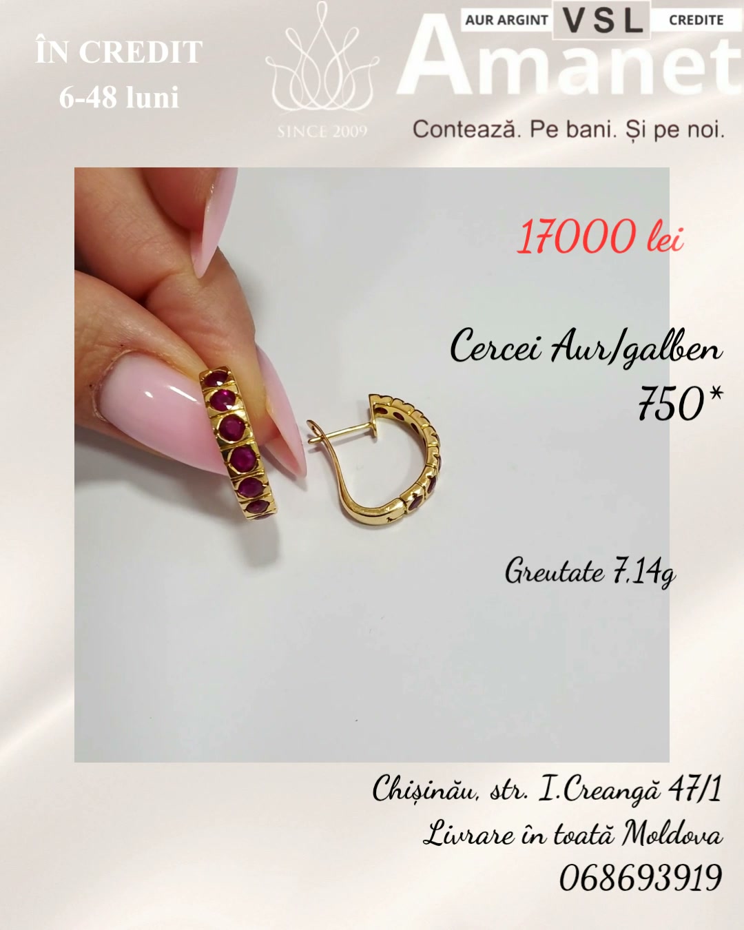 Cercei Aur 750*