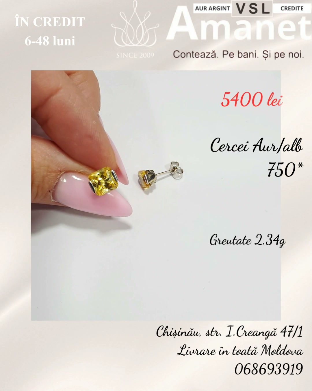 Cercei Aur 750*