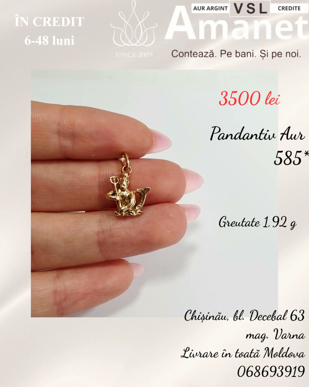 Pandantiv Aur 585*