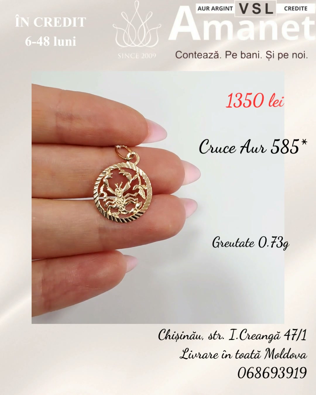 Pandantiv Aur 585*