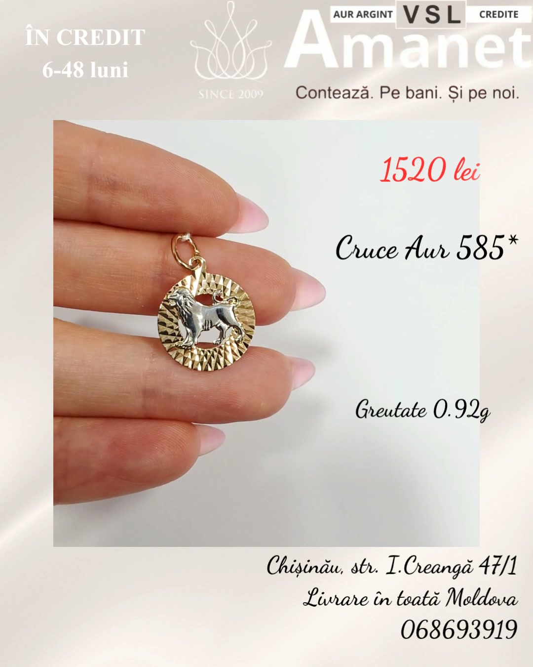 Pandantiv Aur 585*