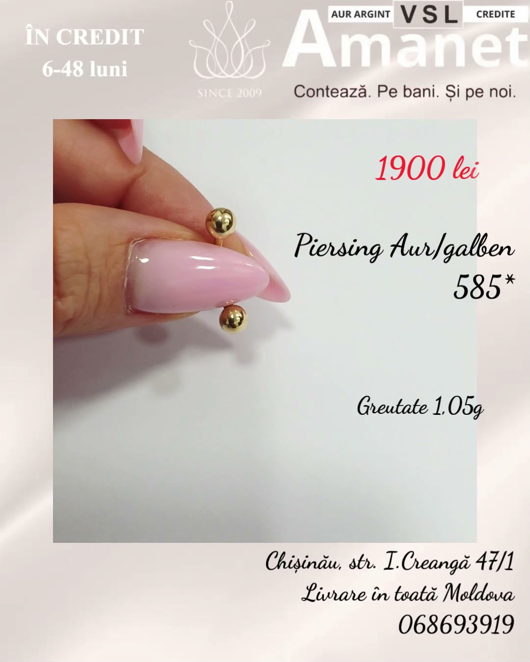 Piersing Aur 585*