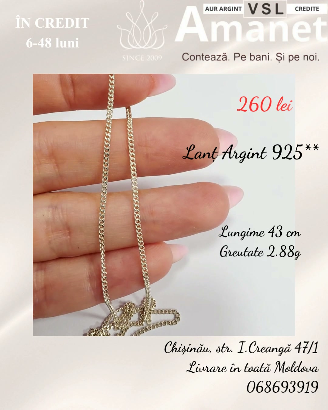 Lanț Argint 925*