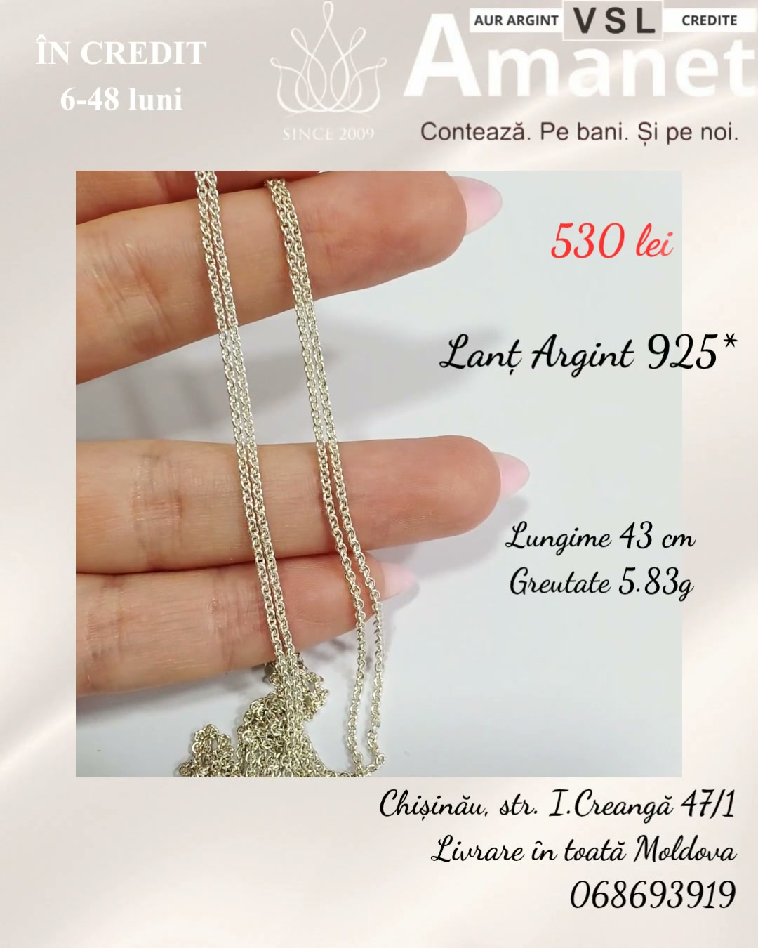 Lanț Argint 925*