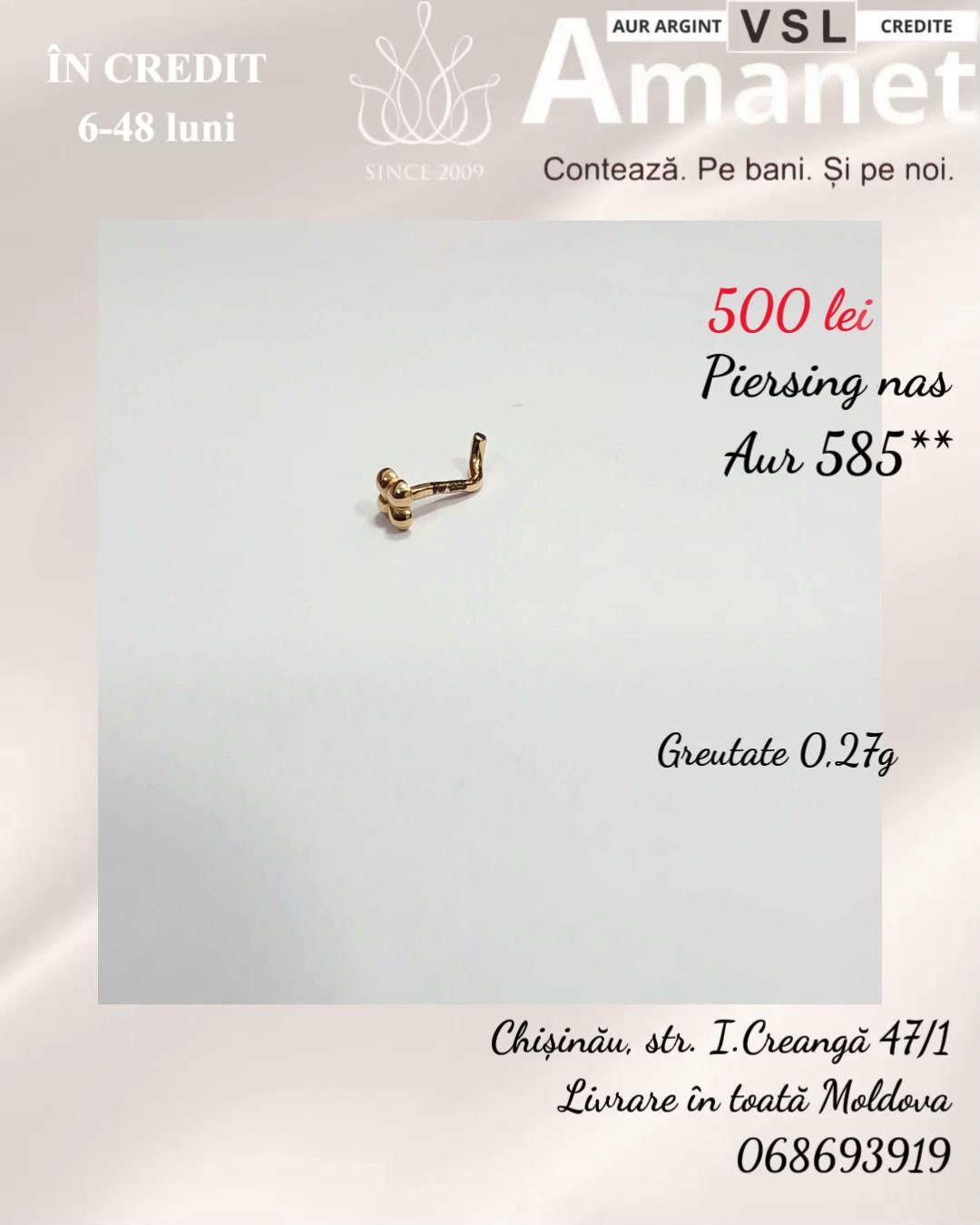 Piersing Nas Aur 585*