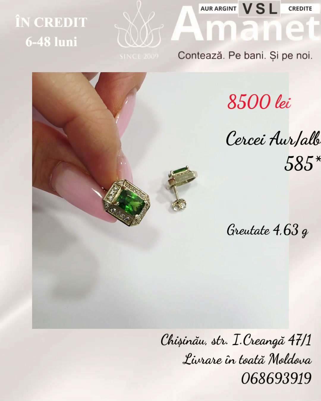 Cercei Aur 585*
